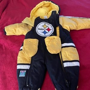 Steelers baby snowsuit